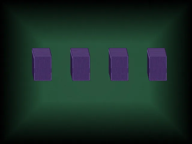 Top-down editorial photograph of a real rummy meld arranged on dark green felted table showing a pure sequence, an impure sequence and a set of printed jokers